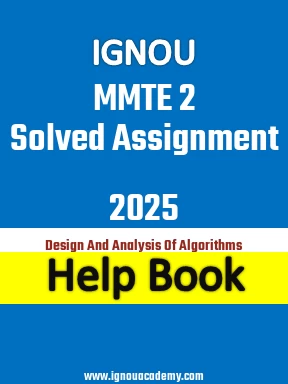 IGNOU MMTE 2 Solved Assignment 2025